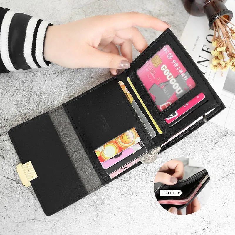 Female Trifold Leather Wallet